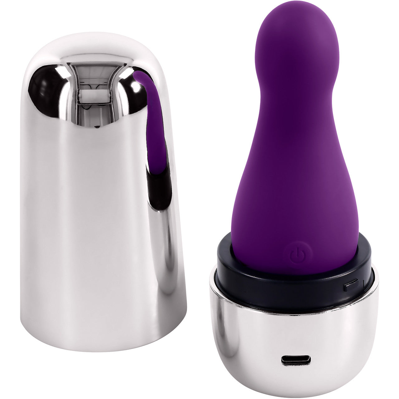 Playboy Pleasure The Jet Set Vibrator Rechargeable Waterproof Silicone Massager With Charging Case