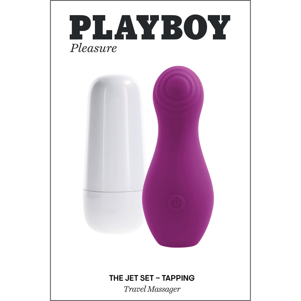 Playboy Pleasure The Jet Set Tapping Rechargeable Silicone Clitoral Stimulator With Charging Case