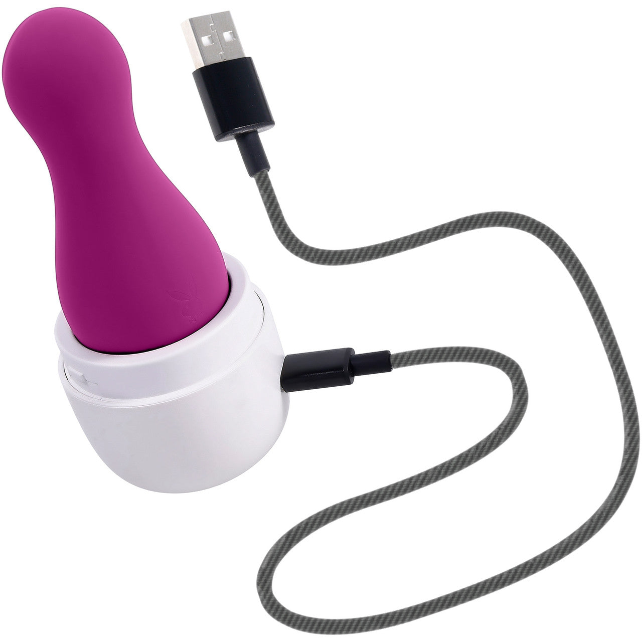 Playboy Pleasure The Jet Set Tapping Rechargeable Silicone Clitoral Stimulator With Charging Case