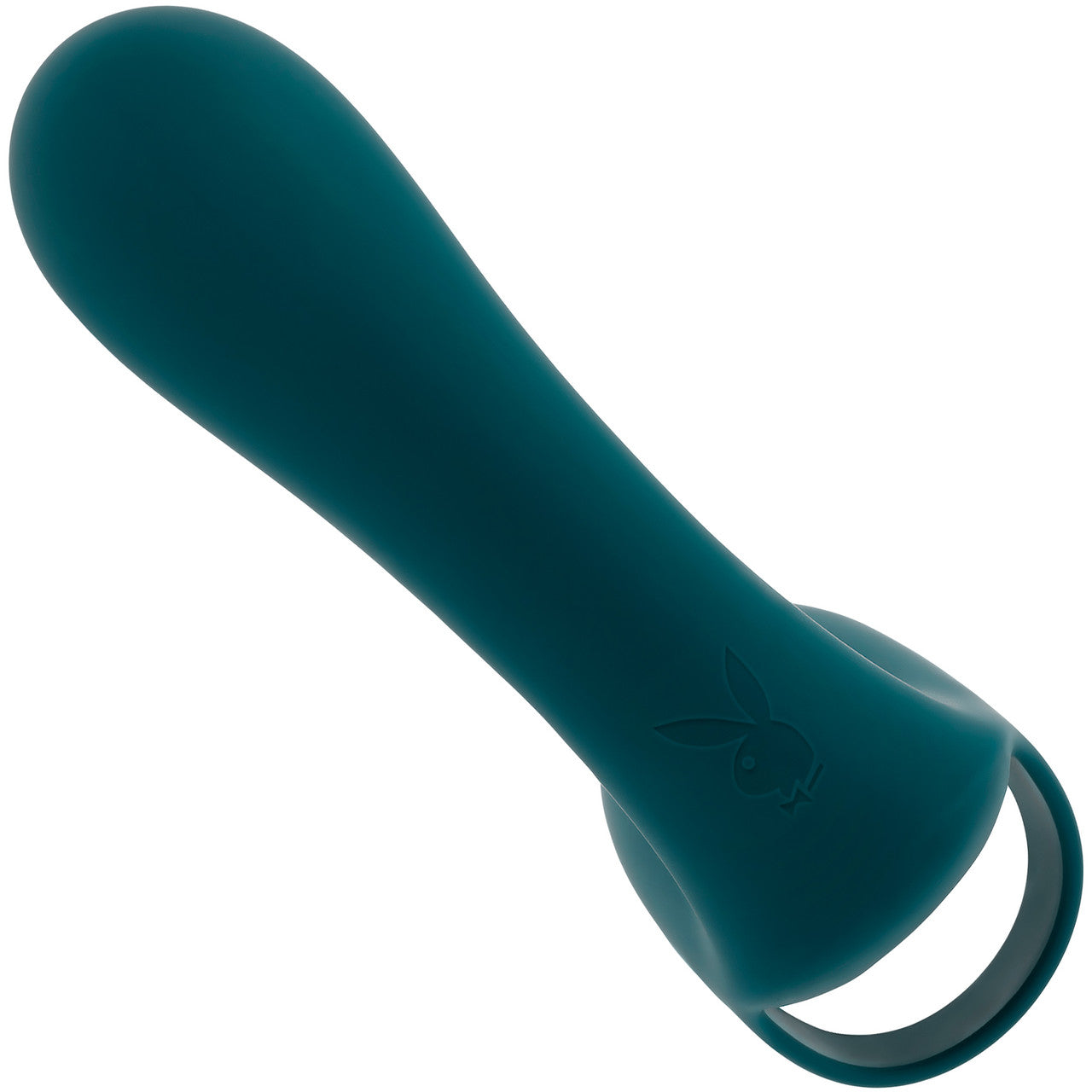 Playboy Pleasure Wrapped Around Your Finger Rechargeable Silicone G-Spot & P-Spot Finger Vibrator - Green