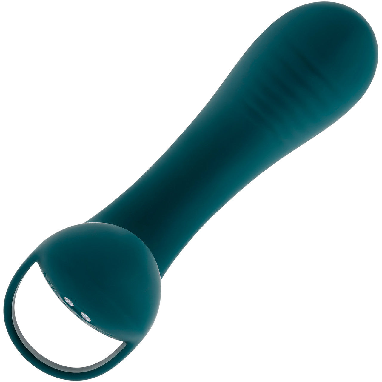 Playboy Pleasure Wrapped Around Your Finger Rechargeable Silicone G-Spot & P-Spot Finger Vibrator - Green