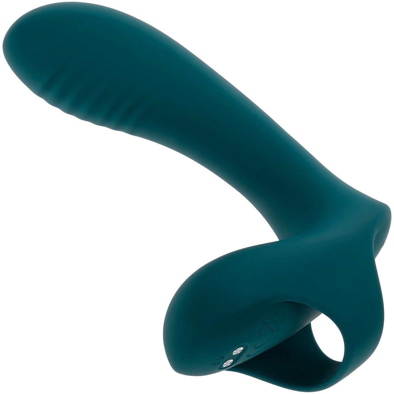 Playboy Pleasure Wrapped Around Your Finger Rechargeable Silicone G-Spot & P-Spot Finger Vibrator - Green