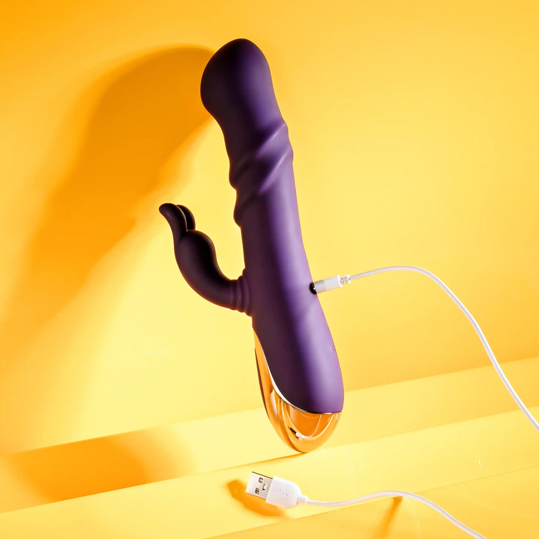 Playboy Pleasure Bunny Punch Silicone Rabbit Vibrator With G-Spot Swirl