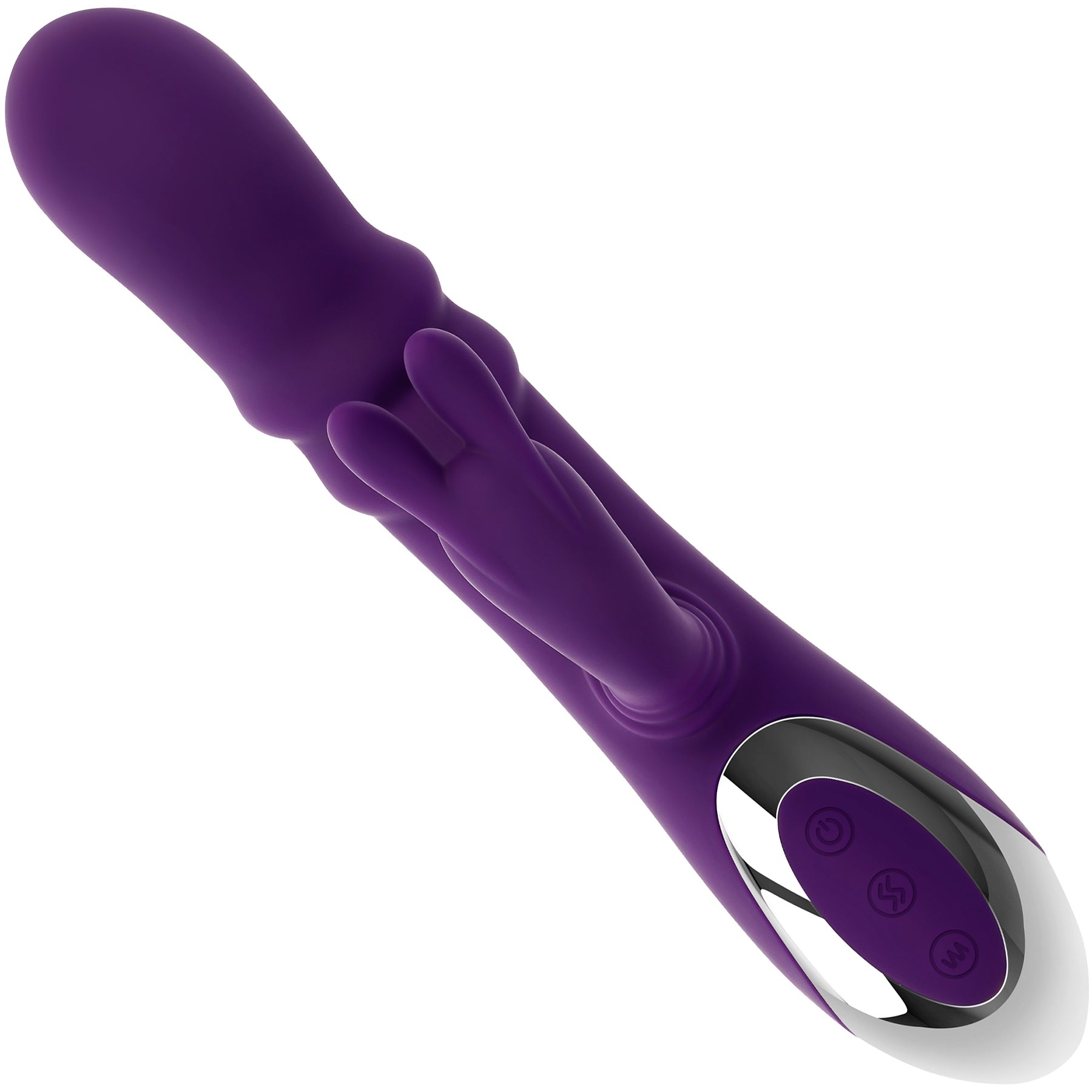 Playboy Pleasure Bunny Punch Silicone Rabbit Vibrator With G-Spot Swirl