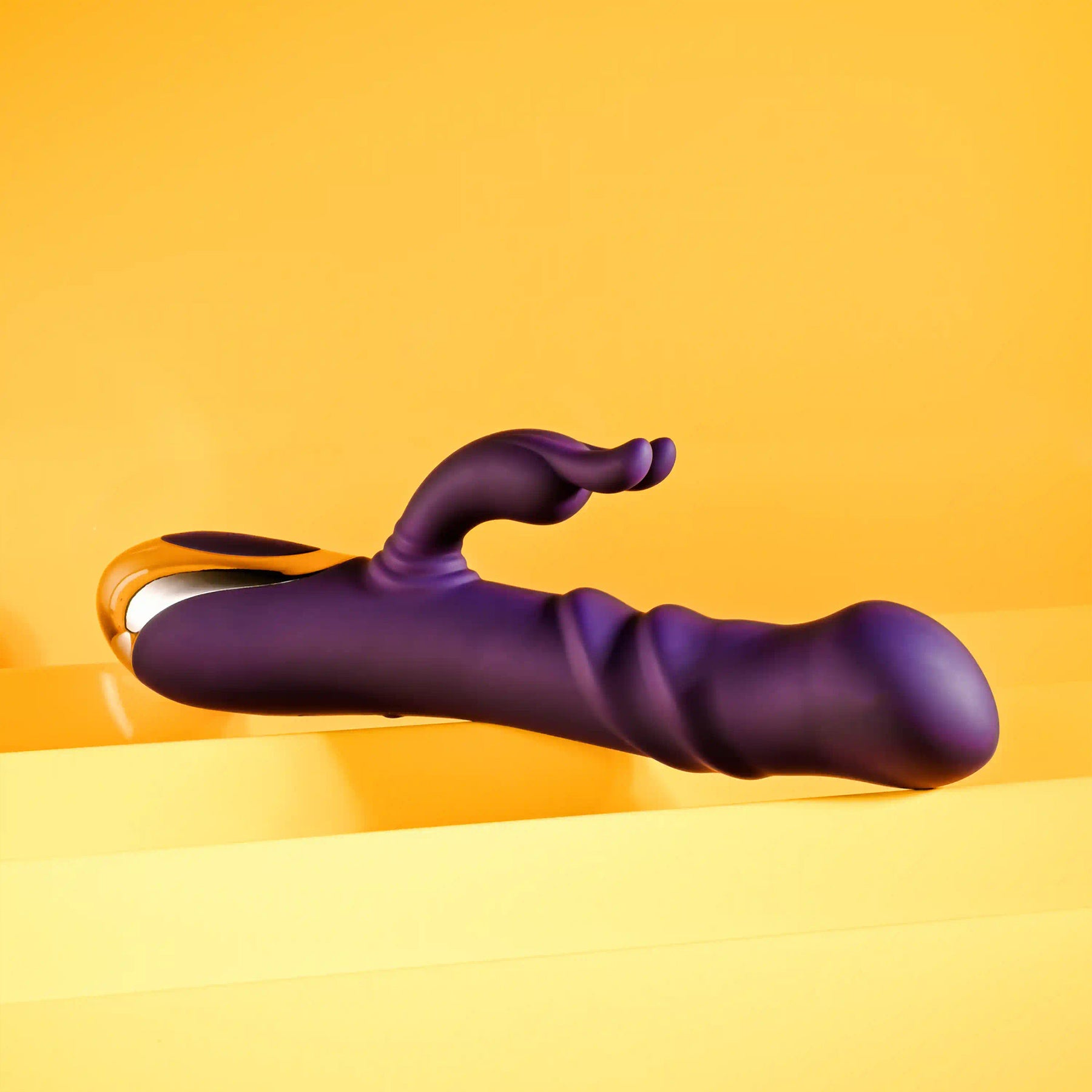 Playboy Pleasure Bunny Punch Silicone Rabbit Vibrator With G-Spot Swirl