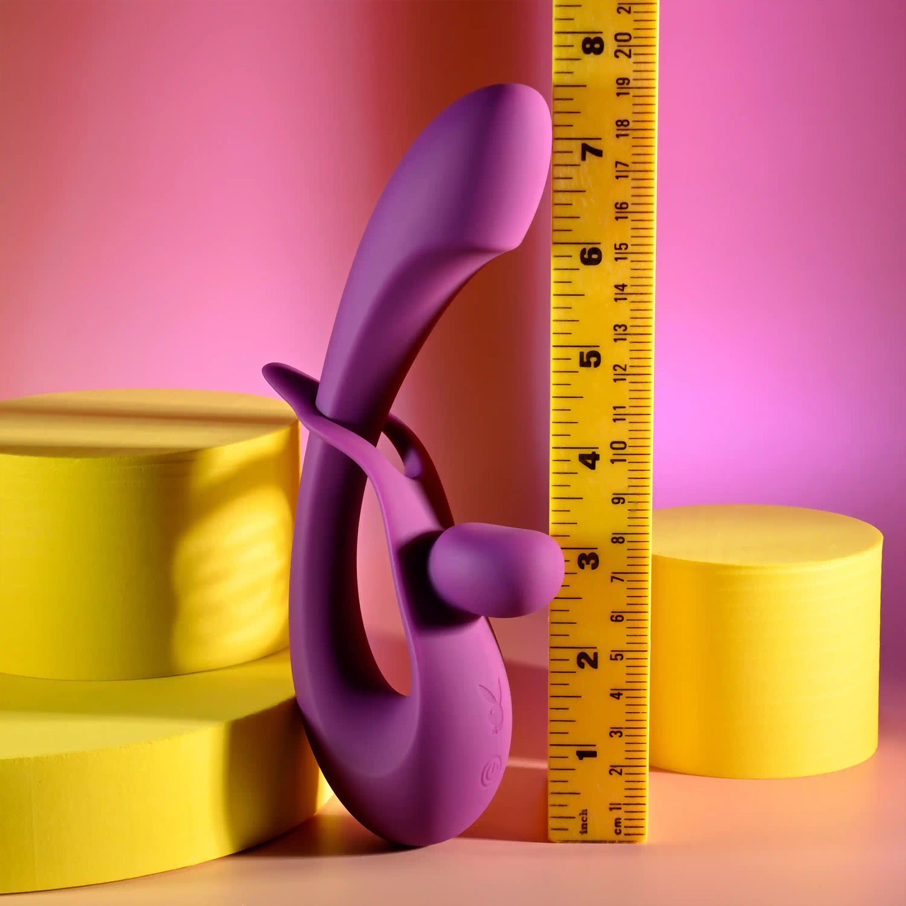 Playboy Pleasure Cha Cha Slide Rechargeable Silicone Dual Stimulation Vibrator