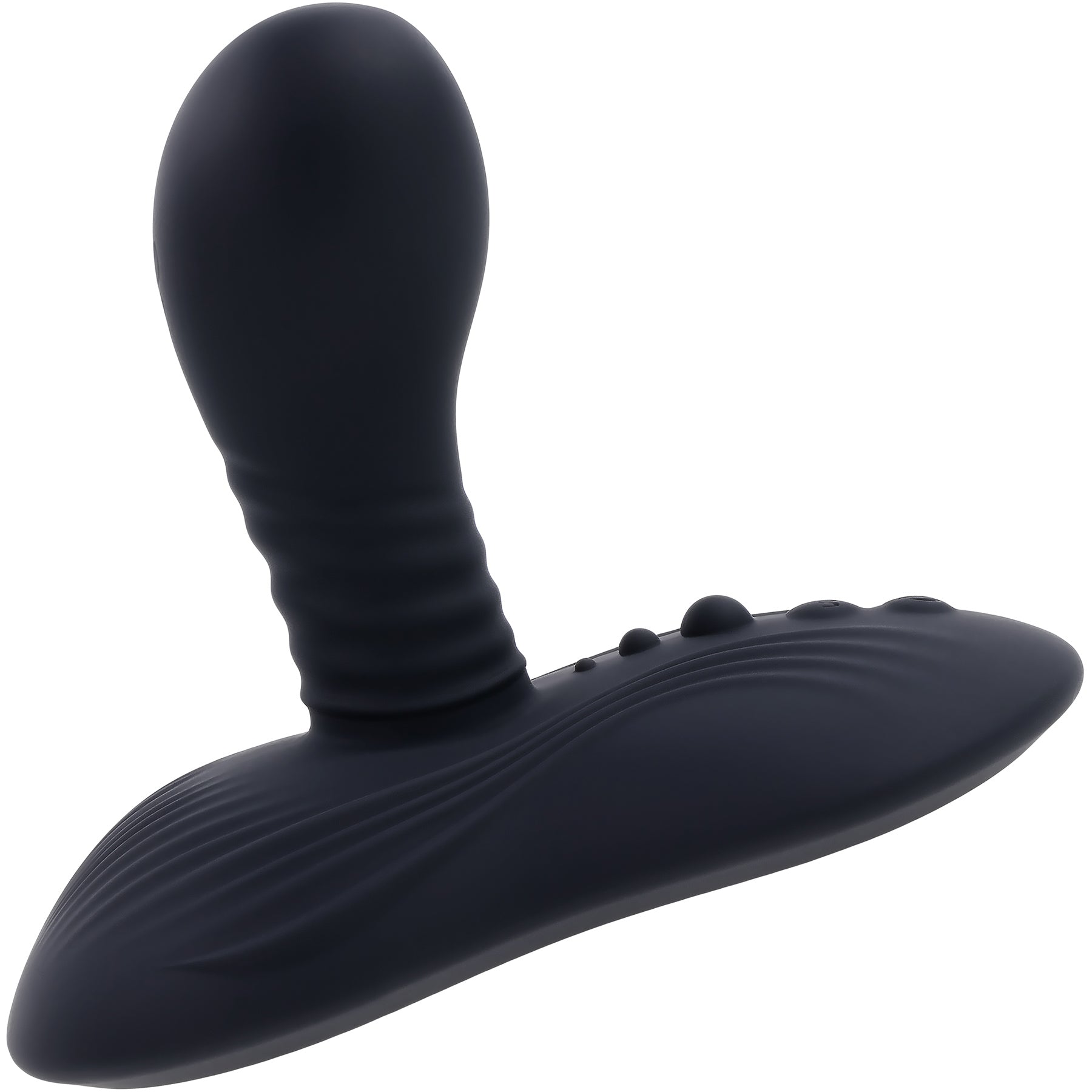 Playboy Pleasure Sittin' And Spinnin' Rechargeable Silicone Vibrating Grinder With Remote