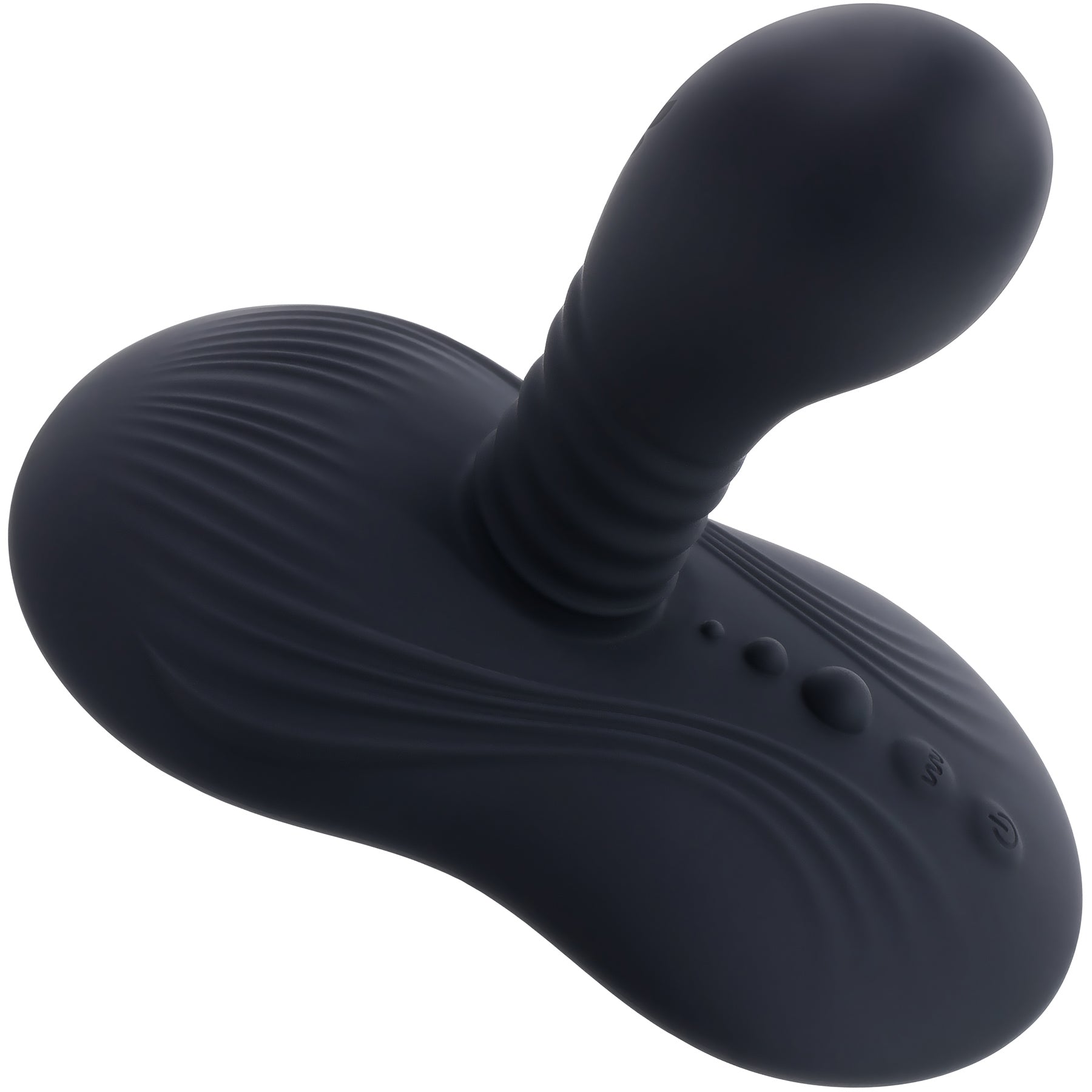 Playboy Pleasure Sittin' And Spinnin' Rechargeable Silicone Vibrating Grinder With Remote