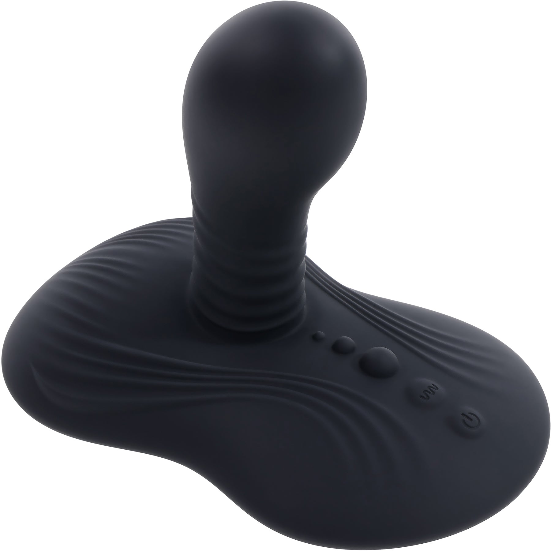 Playboy Pleasure Sittin' And Spinnin' Rechargeable Silicone Vibrating Grinder With Remote
