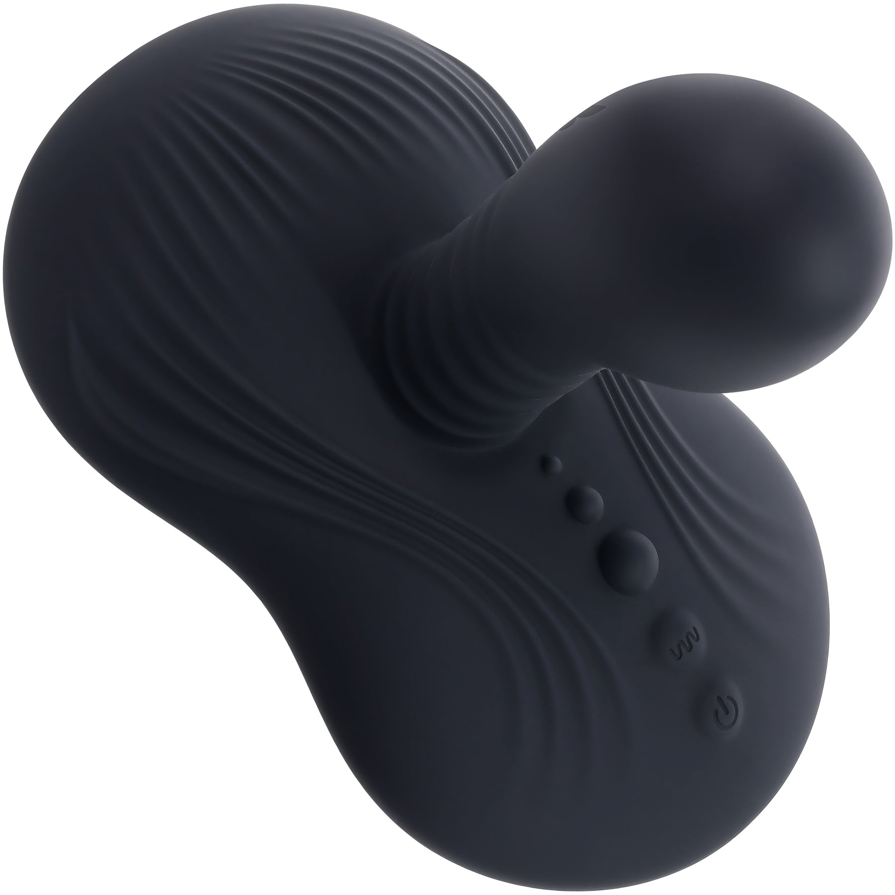 Playboy Pleasure Sittin' And Spinnin' Rechargeable Silicone Vibrating Grinder With Remote