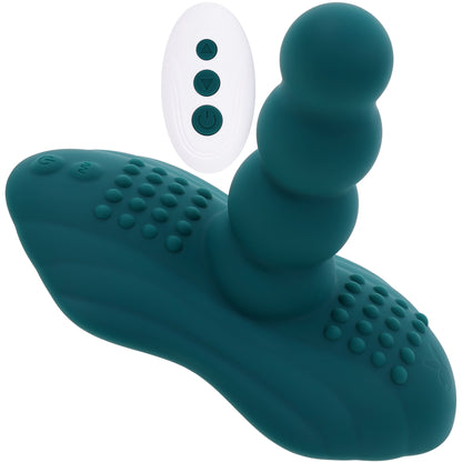 Playboy Pleasure Have A Seat Rechargeable Silicone Vibrating Grinder With Remote
