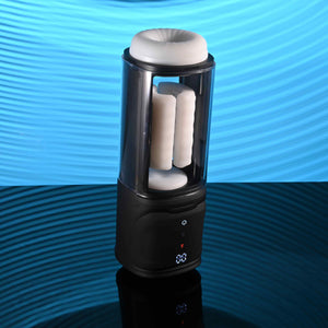 Playboy Pleasure Side Piece Slide Stroking, Vibrating & Warming Penis Masturbator