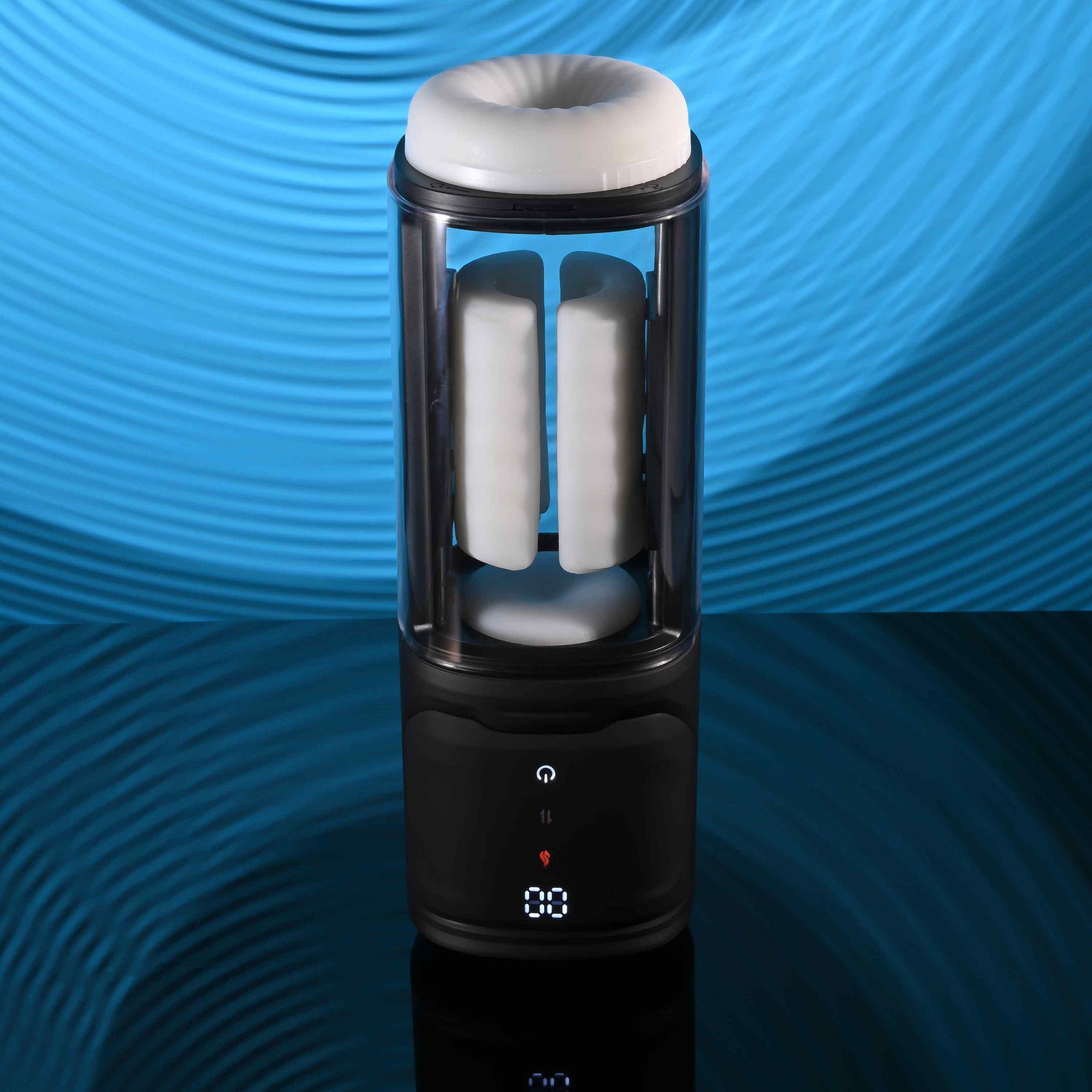 Playboy Pleasure Side Piece Slide Warming & Vibrating Penis Stroker