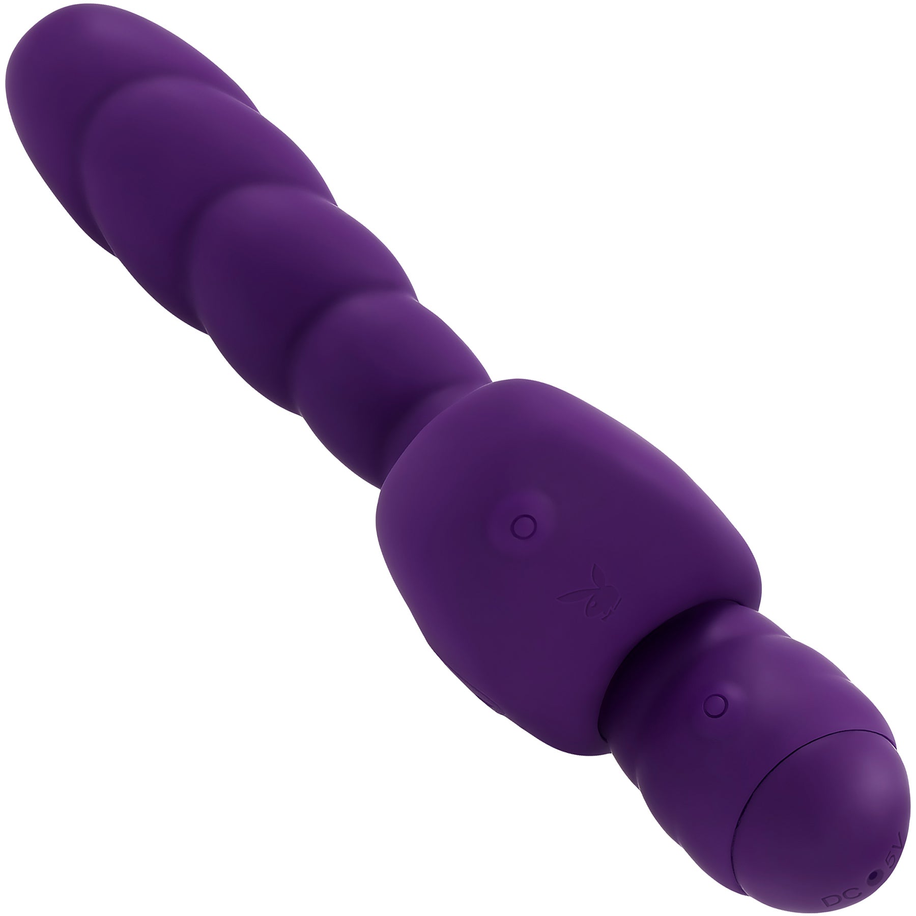 Playboy Pleasure Twisted Playground Dual Vibrator With Detachable Cock Ring & Anal Tail