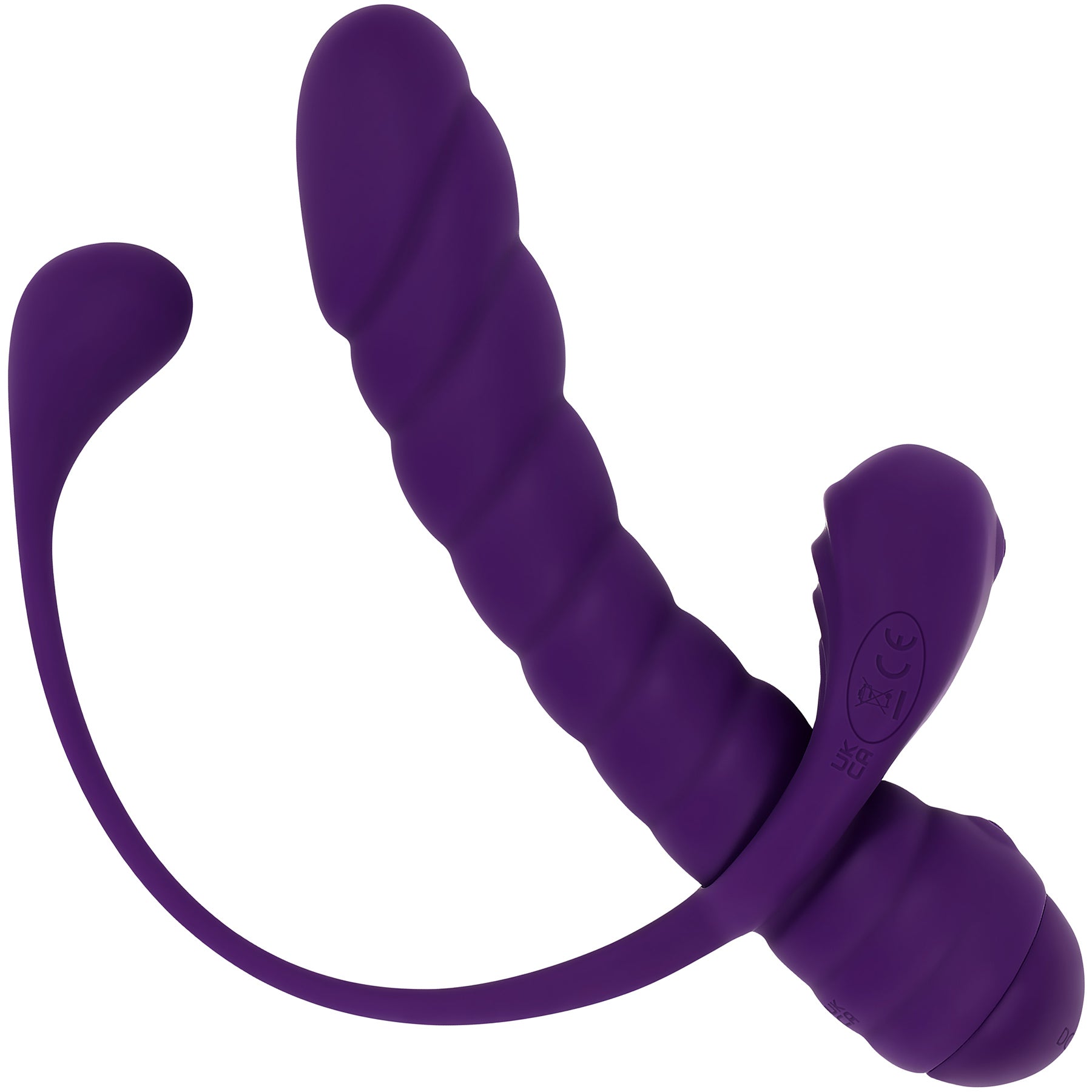 Playboy Pleasure Twisted Playground Dual Vibrator With Detachable Cock Ring & Anal Tail