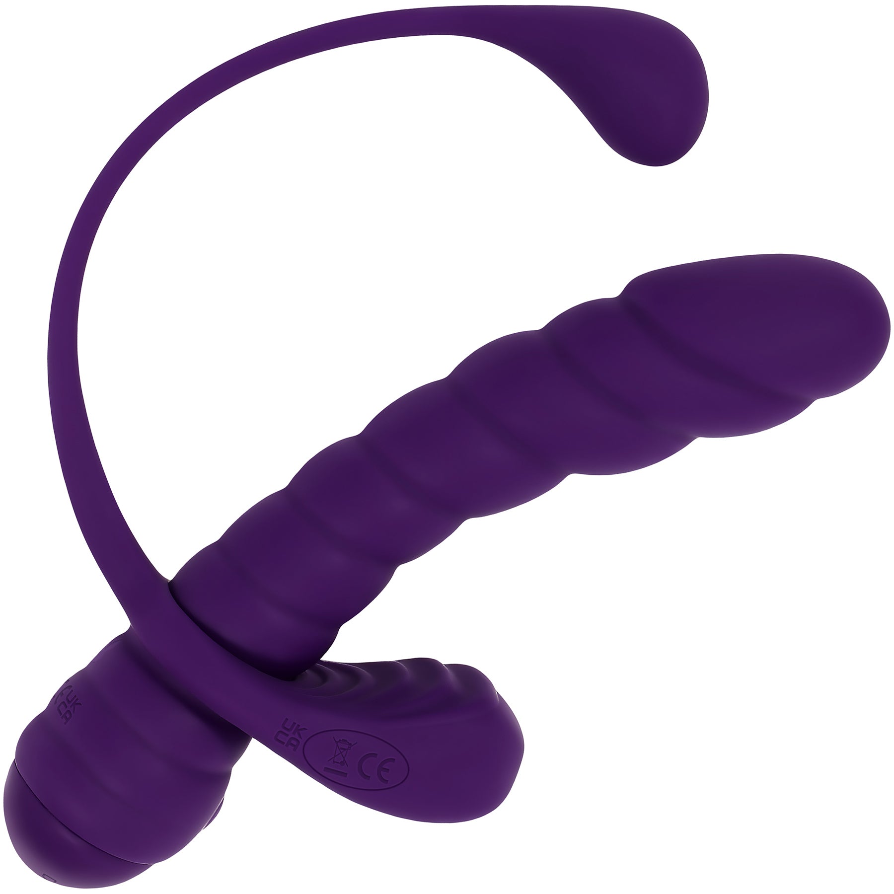 Playboy Pleasure Twisted Playground Dual Vibrator With Detachable Cock Ring & Anal Tail