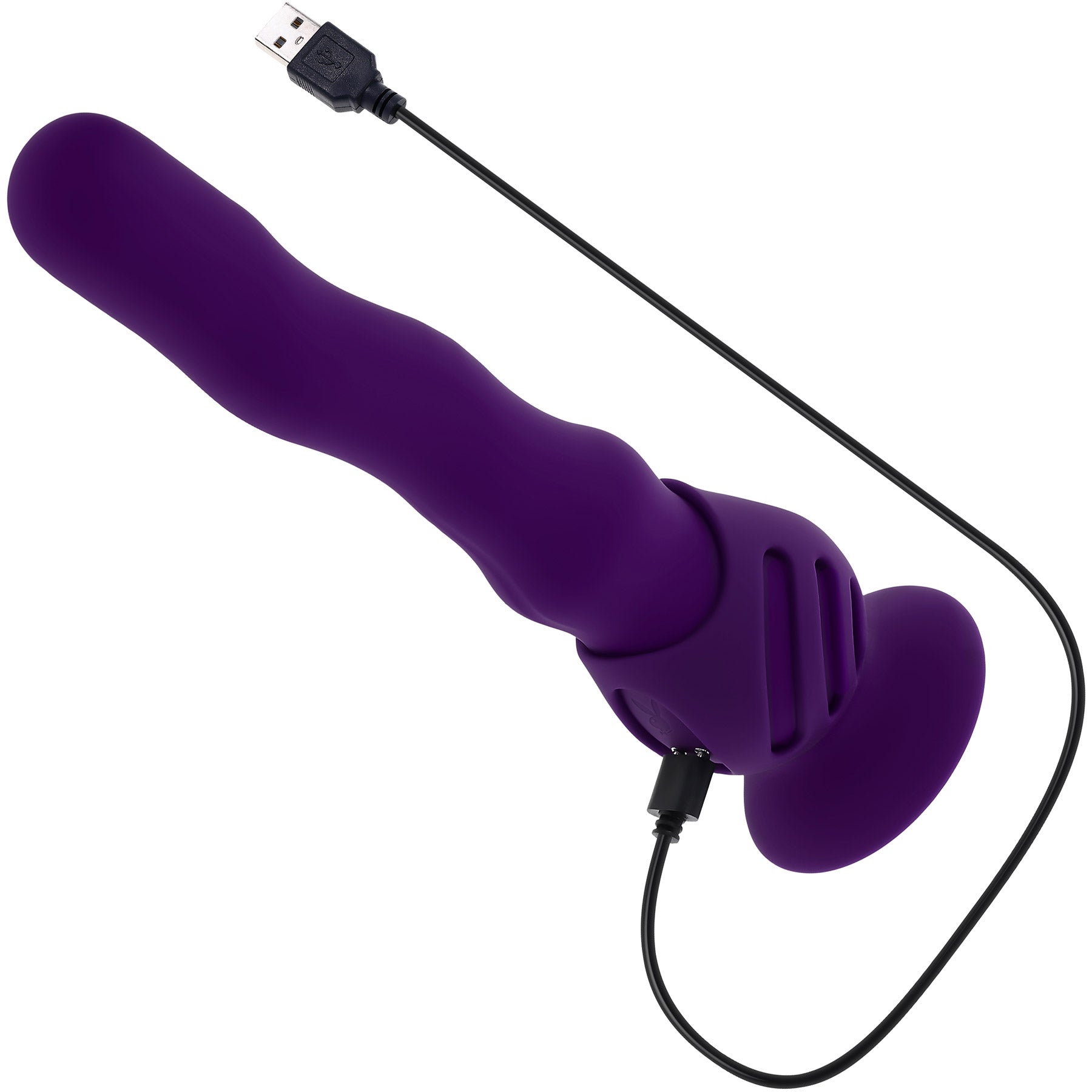 Playboy Pleasure Wiggle It Rechargeable Silicone Wiggling Shaft Vibrator