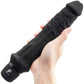 Powercocks Girthy Realistic Silicone Waterproof Rechargeable 8" Vibrator - Black