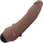 Powercocks Slim Anal Realistic Silicone Waterproof Rechargeable 7" Vibrator - Chocolate