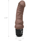 Powercocks Realistic Silicone Waterproof Rechargeable 6" Vibrator - Chocolate