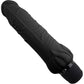 Powercocks Realistic Silicone Waterproof Rechargeable 7" Vibrator With Clitoral Stimulator - Black