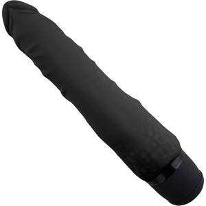 Powercocks Realistic Silicone Waterproof Rechargeable 7" Vibrator - Black