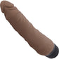 Powercocks Realistic Silicone Waterproof Rechargeable 7" Vibrator - Chocolate