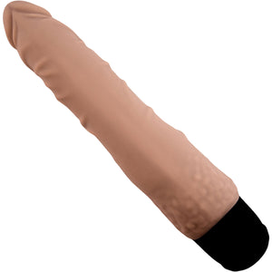 Powercocks Realistic Silicone Waterproof Rechargeable 7" Vibrator - Caramel