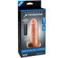 Fantasy X-tensions Vibrating Real Feel 1" Penis Extension with Ball Strap - Vanilla