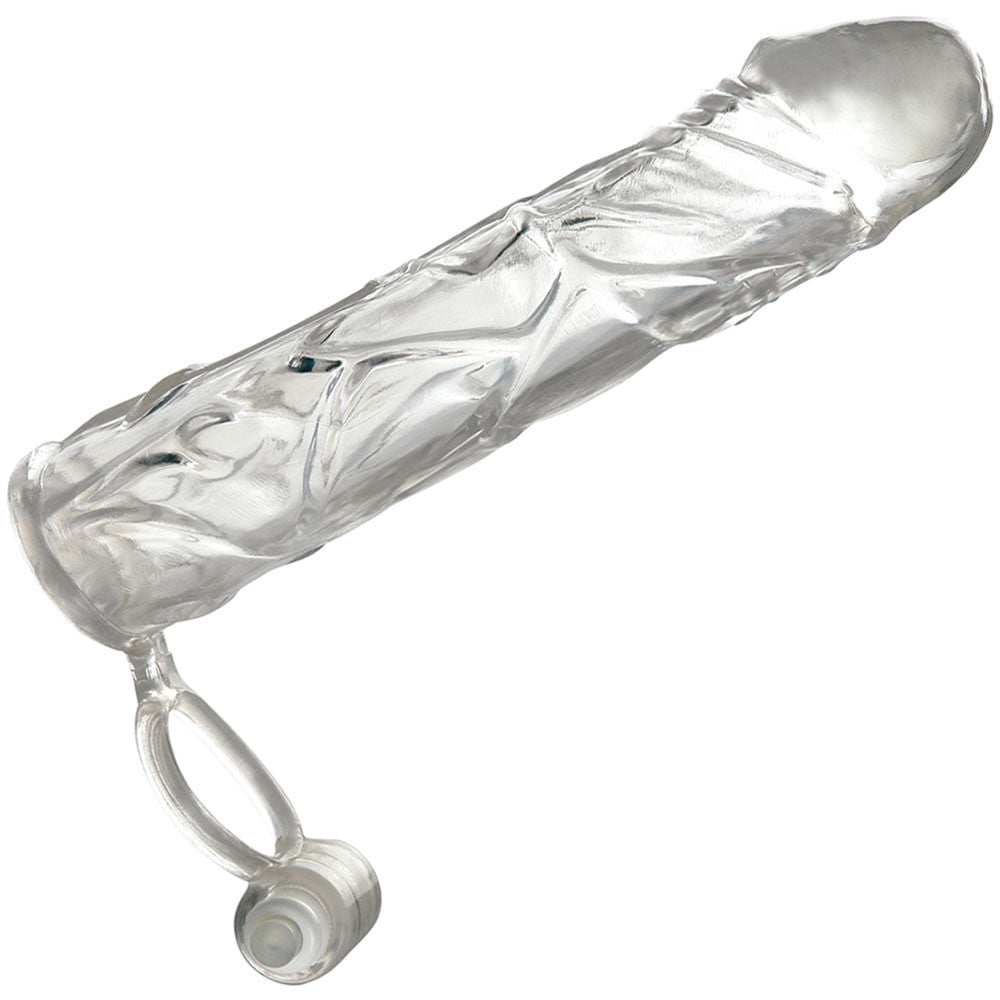 Fantasy X-tensions Vibrating Super Penis Sleeve - Clear