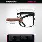 Fantasy X-Tensions Elite 9" Hollow Silicone Strap-On Dual Density Dildo & Harness Kit - Vanilla