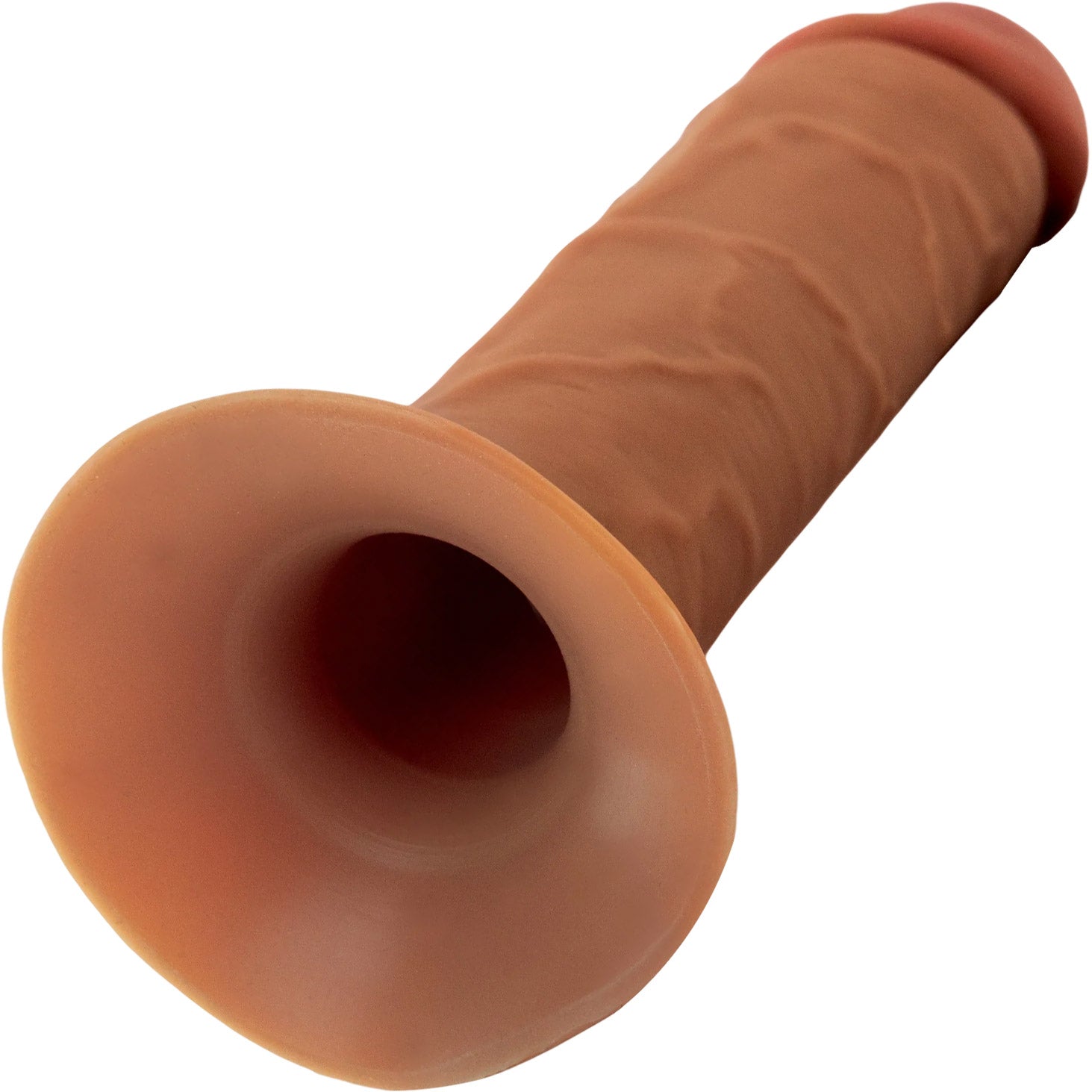 Fantasy X-Tensions Elite 9" Hollow Silicone Strap-On Dual Density Dildo & Harness Kit - Caramel