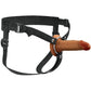 Fantasy X-Tensions Elite 5" Hollow Silicone Strap-On Dual Density Dildo & Harness Kit - Caramel