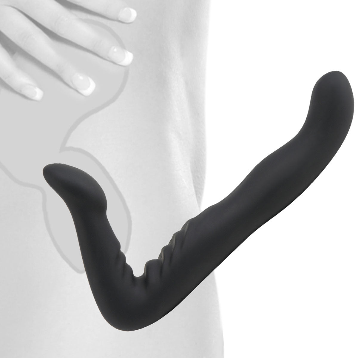 Fetish Fantasy Elite 8" Silicone Strapless Strap-On Dildo - Black