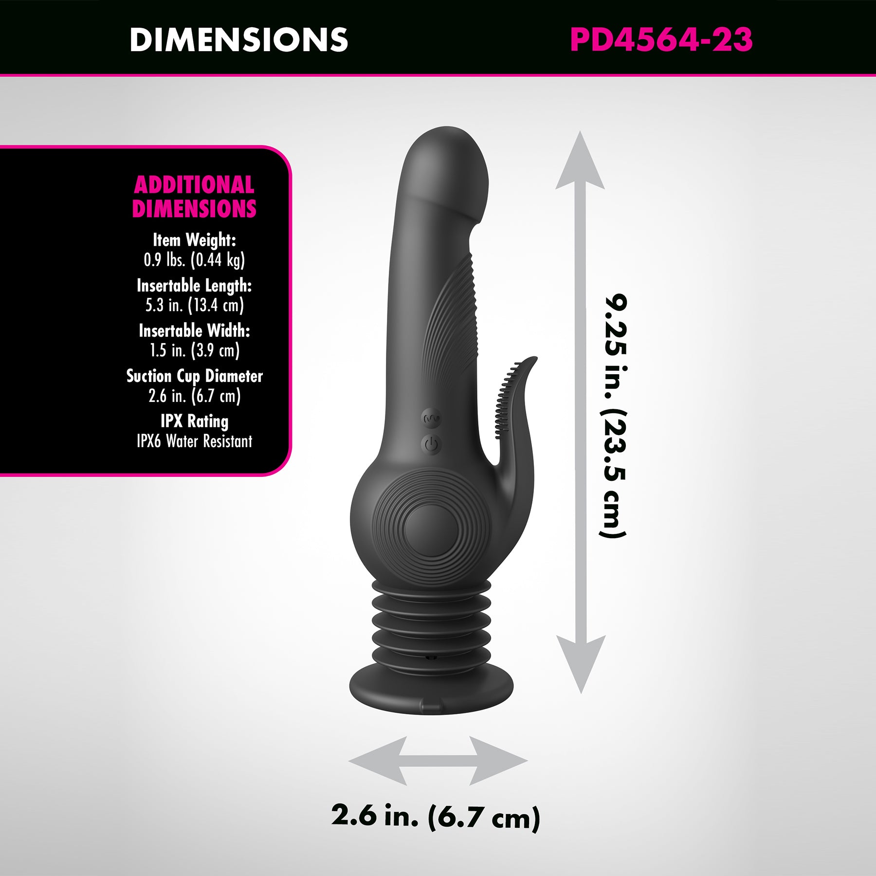 Fetish Fantasy Series Pogo Thruster Rechargeable Silicone Dual Stimulation Vibrator