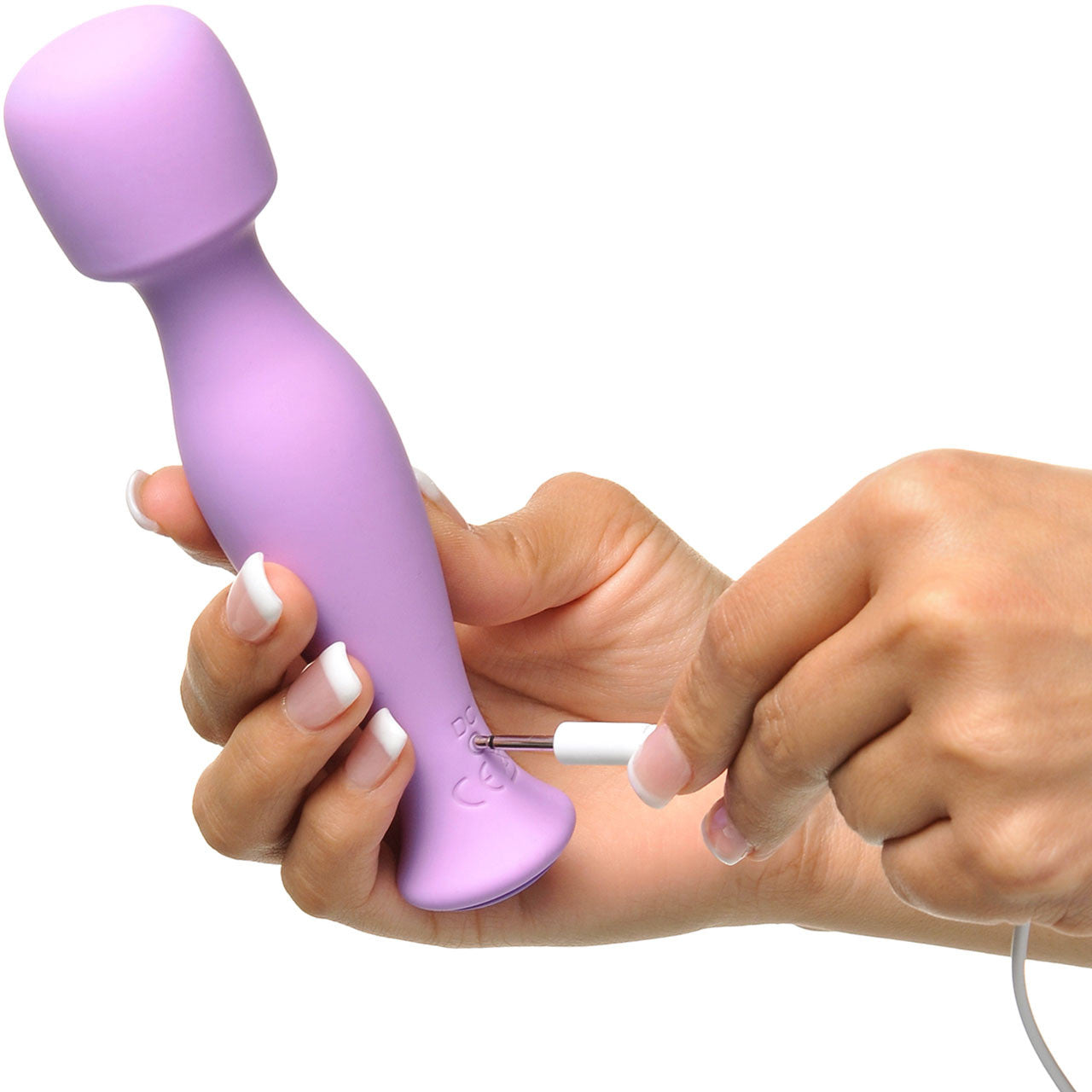 Fantasy For Her Vibrating Silicone Mini-Wand Body Massage-Her Fantasy For Her Vibrating Silicone Mini-Wand Body Massage-Her