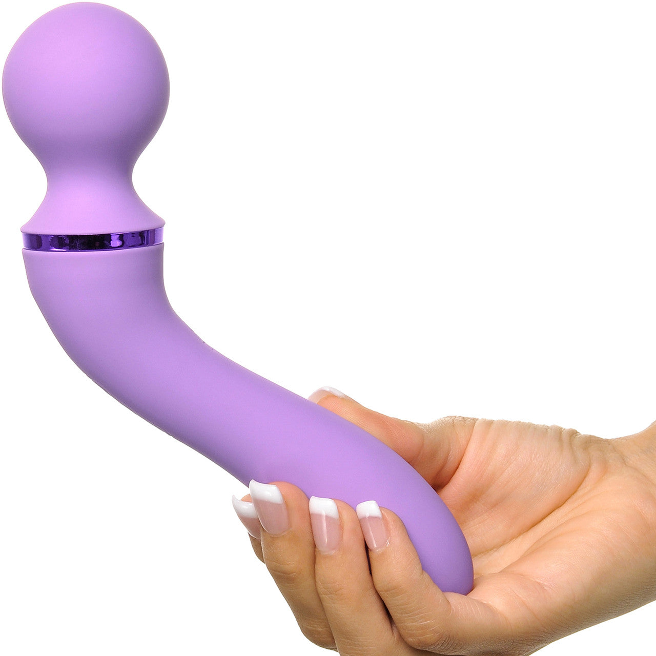 Fantasy For Her Silicone Rechargeable Duo Wand Massage-Her - Dual Function Wand With G-Spot Vibrator 