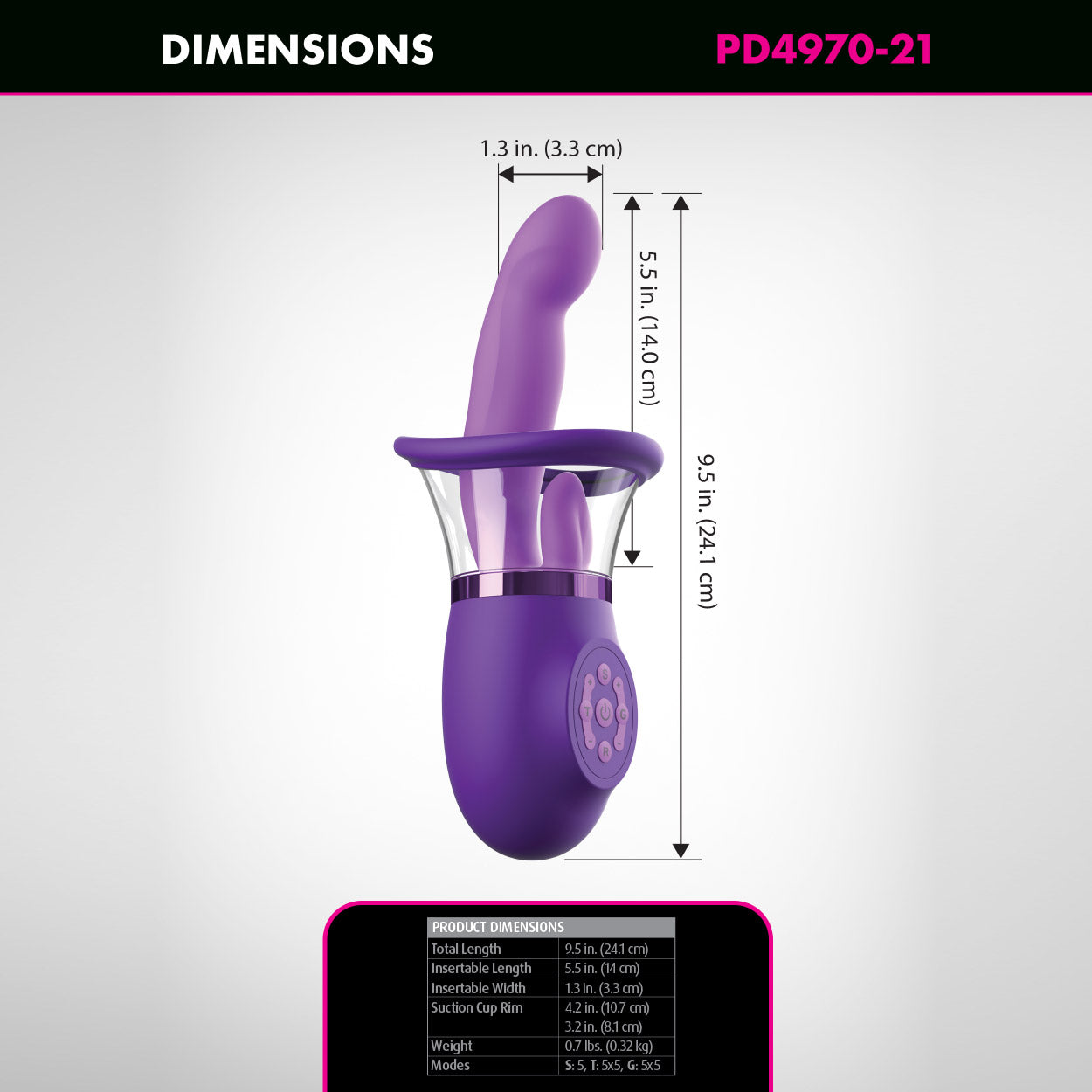 Fantasy For Her Ultimate Pleasure Pro Plus Sucking, Licking, Come Hither G-Spot Vibrator