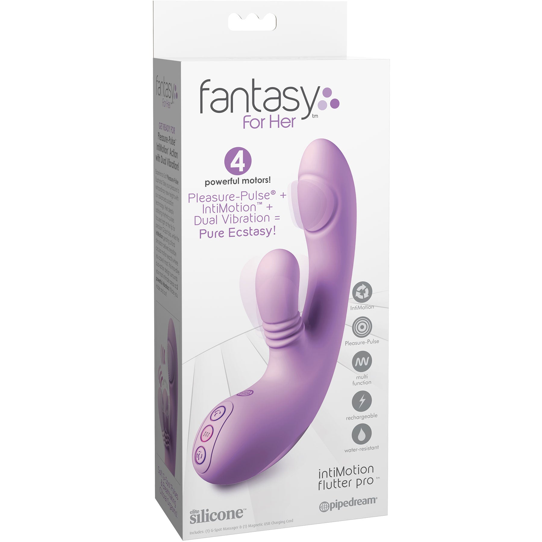 Fantasy For Her IntiMotion Flutter Pro G-Spot Pulsing Rabbit Vibrator