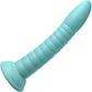 Dillio Platinum Wild Thing Silicone 7" Suction Cup Dildo - Teal