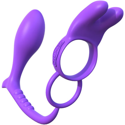 Fantasy C-Ringz Ass-Gasm Vibrating Rabbit With Remote By Pipedream - Purple