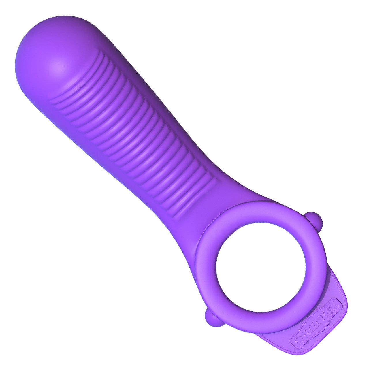 Fantasy C-Ringz Silicone Ride N' Glide Couples Ring By Pipedream - Purple