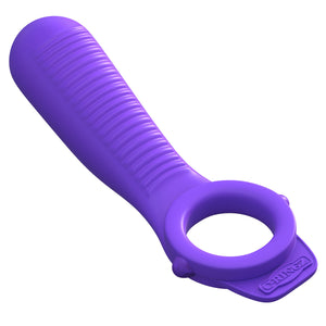 Fantasy C-Ringz Silicone Ride N' Glide Couples Ring By Pipedream - Purple