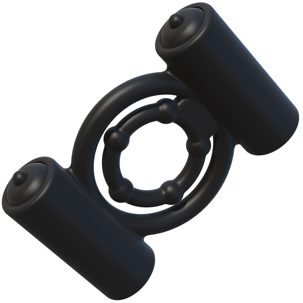 Fantasy C-Ringz Extreme Double Trouble Cock Ring By Pipedream - Black