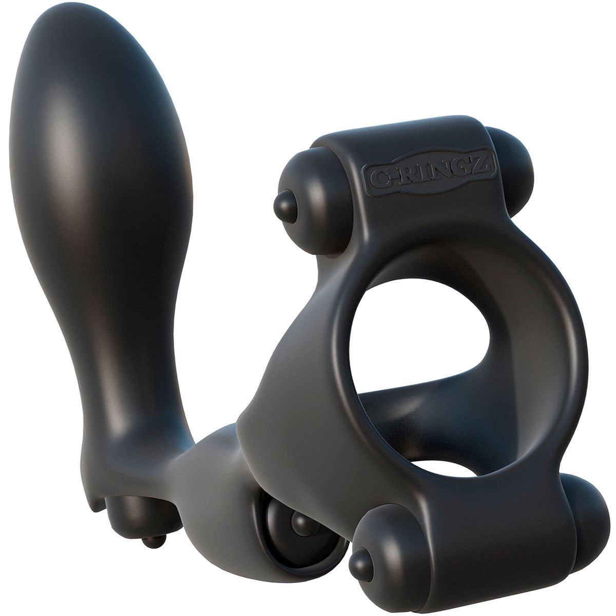 Fantasy C-Ringz Ultimate Ass-Gasm Vibrating Cock Ring By Pipedream - Black