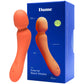 Min Silicone Waterproof Rechargeable Mini Wand Vibrator By Dame - Tangerine
