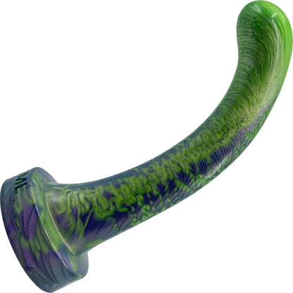 The Pegging Dildo Silicone Anal Toy By Uberrime - Green & Purple