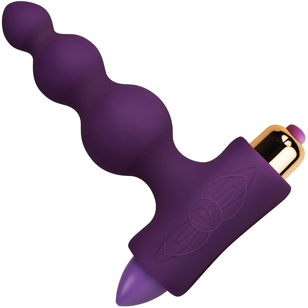 Petite Sensations Bubbles 7 Function Vibrating Butt Plug By Rocks-Off - Purple