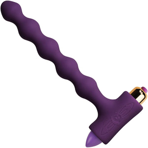 Petite Sensations Pearls 7 Function Vibrating Anal Beads By Rocks-Off - Purple