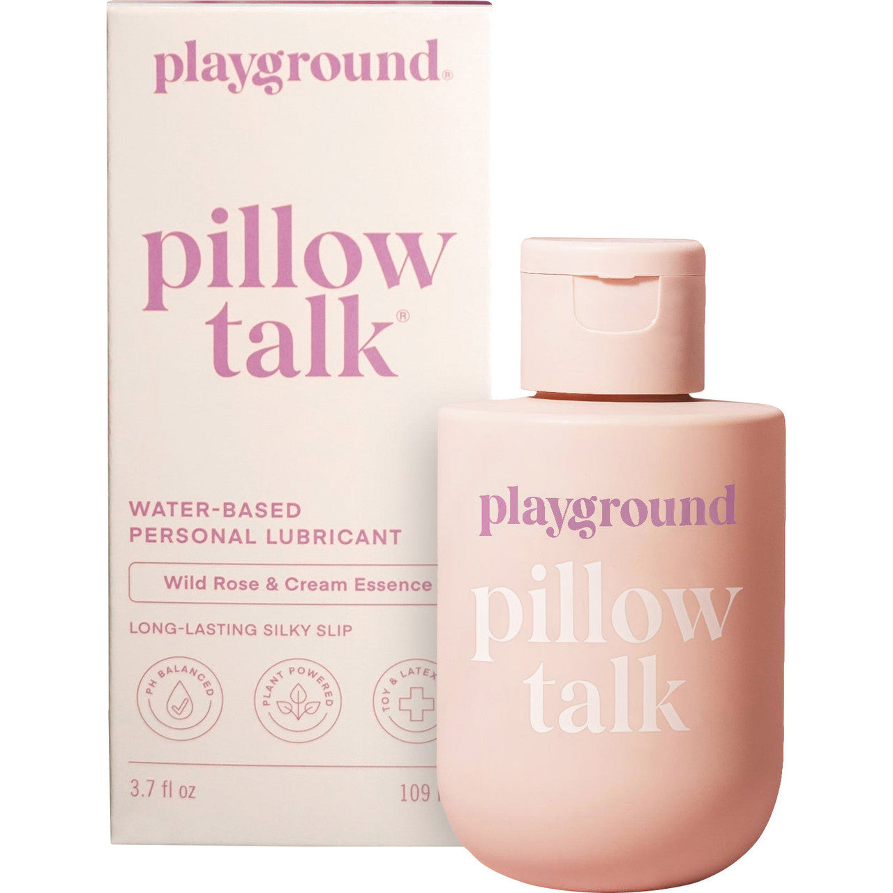 Playground Pillow Talk Water-Based Personal Lubricant 3.7 fl oz - Wild Rose & Cream Essence